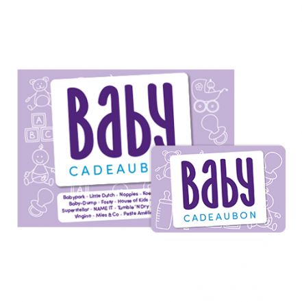 Babycadeaubon paars